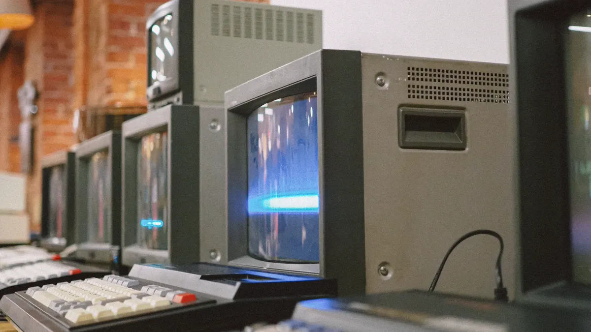 Ageing computer hardware illustrating the cost of unsupported legacy systems